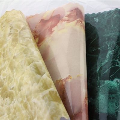 Film in PVC in marmo brillante per il bancone della cucina