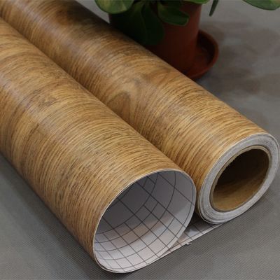 60cm*10m Film di plastica autoadesivo sottile con texture in legno per mobili ristrutturati